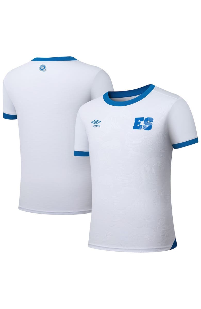 Umbro Men's Umbro White El Salvador National Team 2025 Away Replica Jersey, Main, color, White