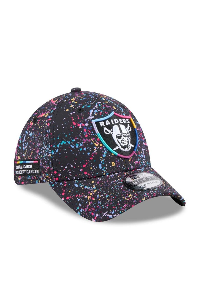 New Era Men's New Era Black Las Vegas Raiders 2025 NFL Crucial Catch 39THIRTY Flex Hat, Main, color, Black