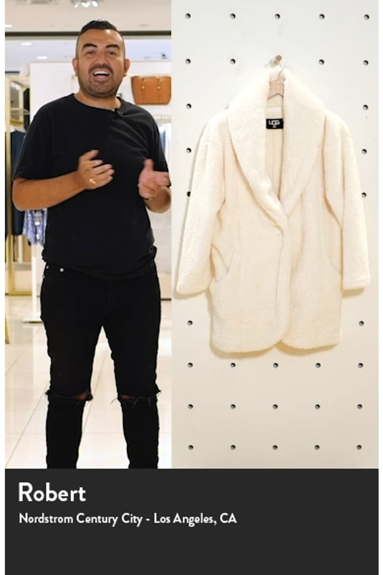 Annona Faux Shearling Travel Cardigan video