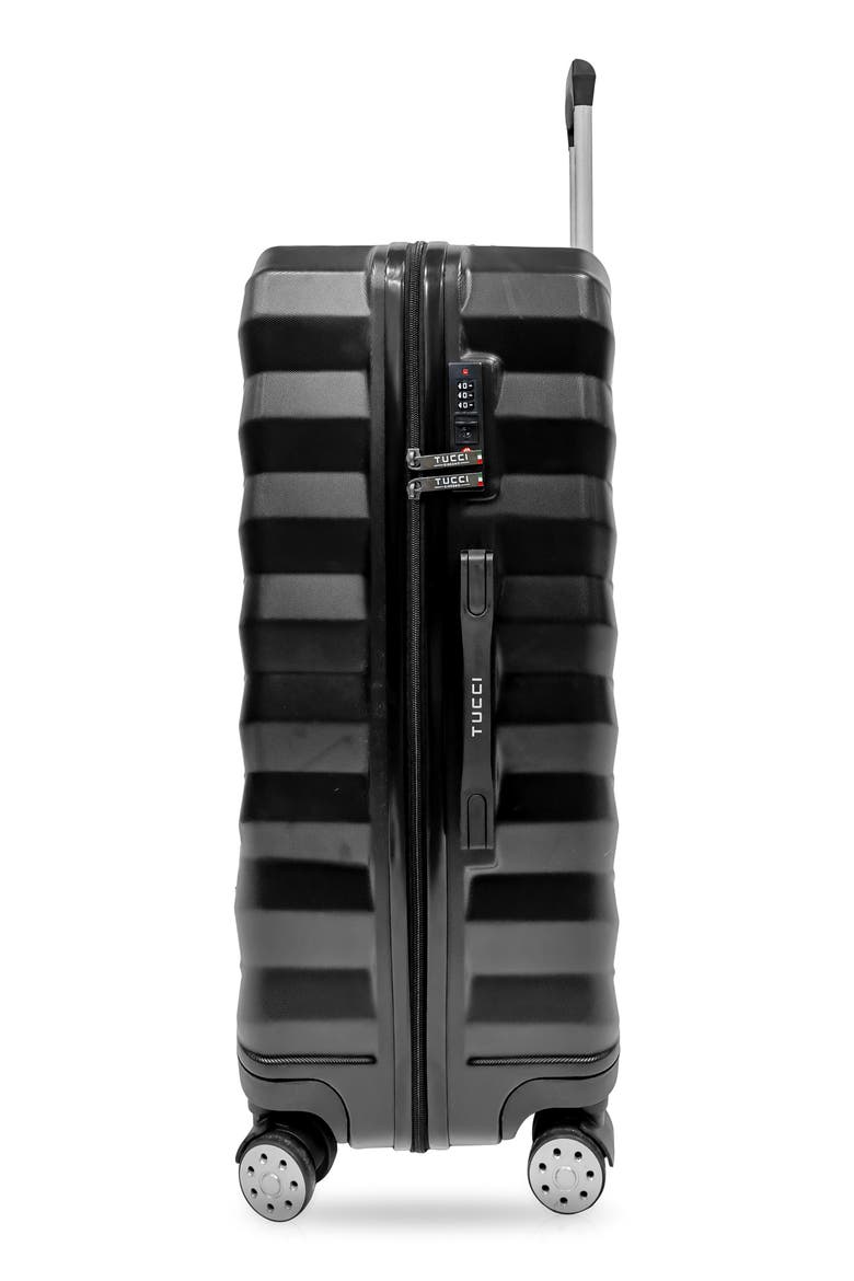 Storto 24-Inch Medium Hardside Spinner Luggage, Alternate, color, BLACK
