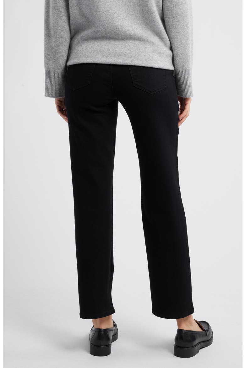 Over the Bump Slim Straight Leg Maternity Jeans, Alternate, color, BLACK