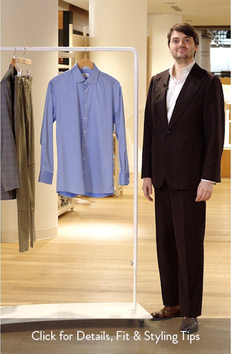 Luxury Modern Fit Non-Iron Dress Shirt, sales video thumbnail