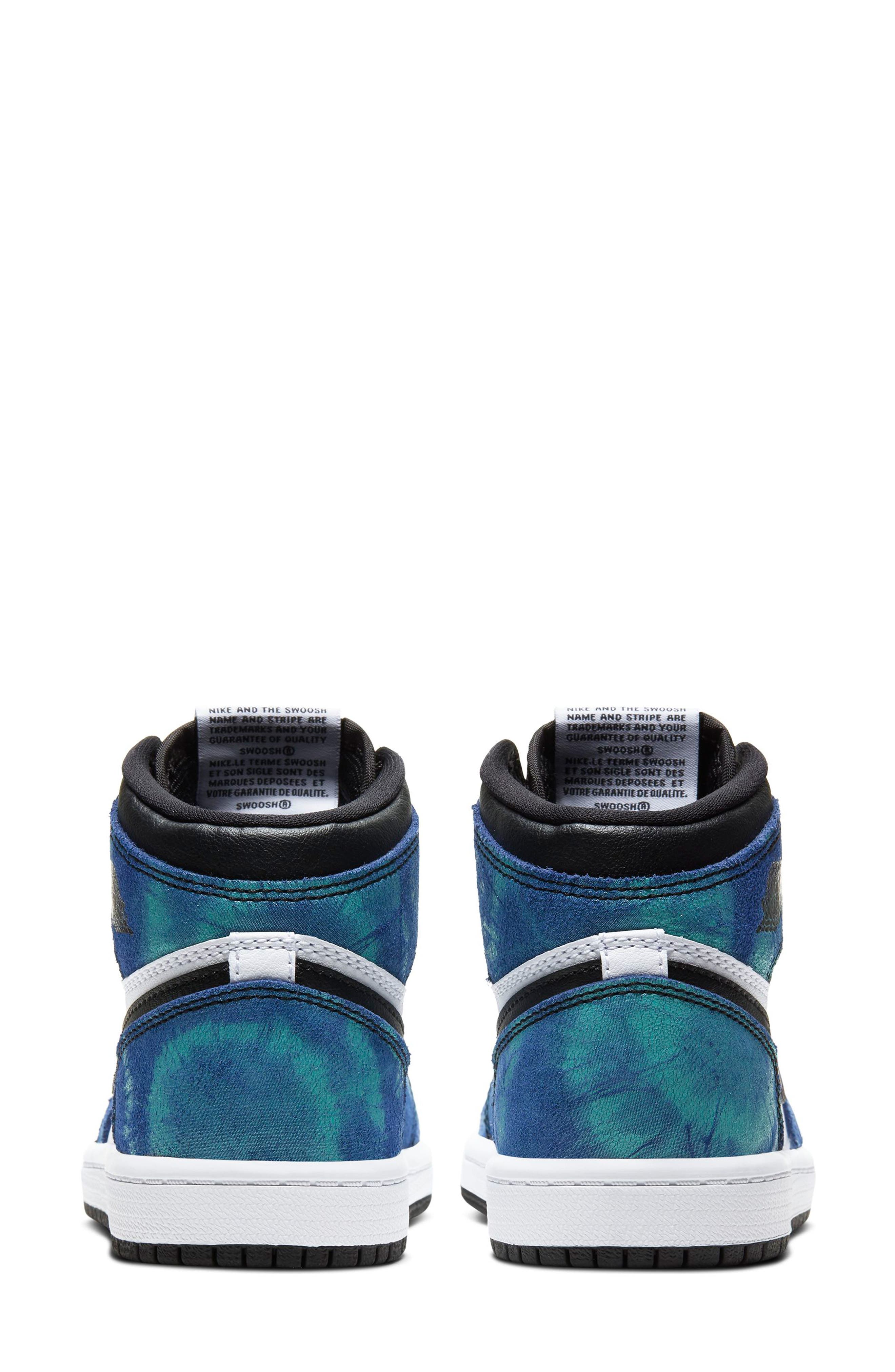 Jordan 1 Tie Dye High OG Sneaker, Alternate, color, 