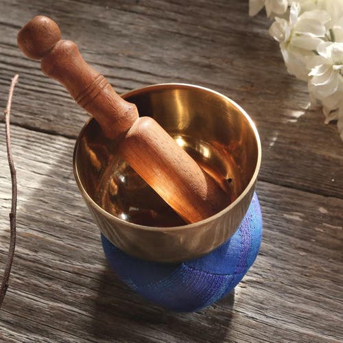 Ten Thousand Villages Namaste Singing Bowl In Blue