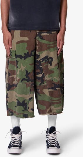 Extralong Cotton Cargo Shorts