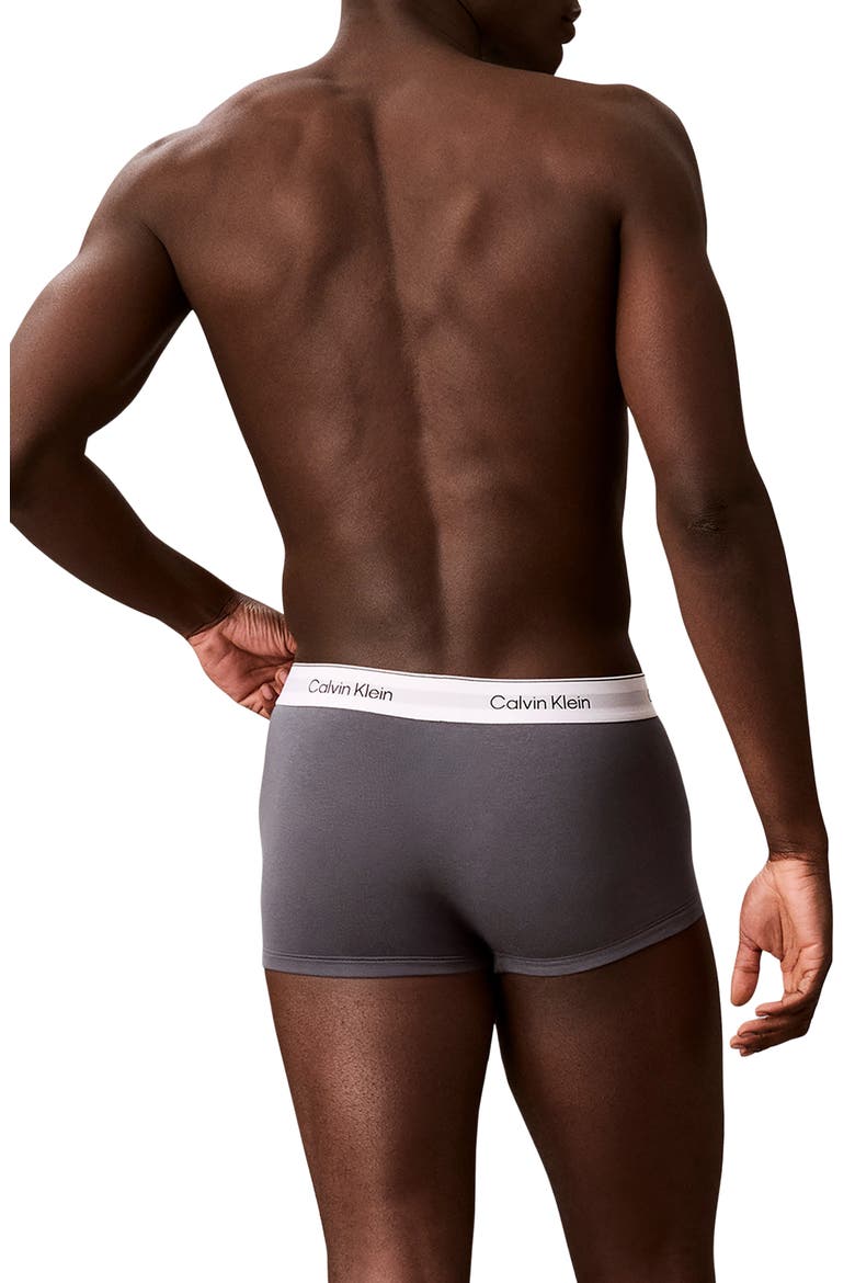Icon 3-Pack Stretch Cotton Boxer Briefs, Alternate, color, WHITE/COLLEGIATE LOGO BLACK/T