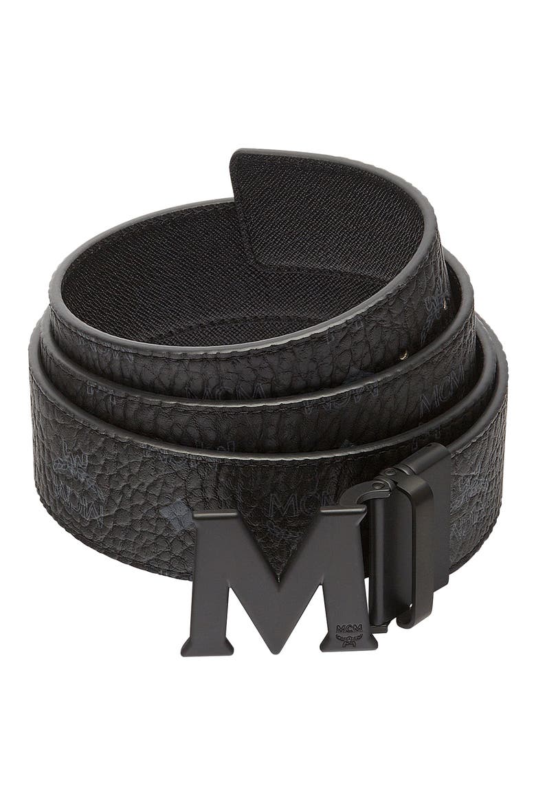 Claus M Reversible Belt 1.75" in Visetos, Main, color, BLACK