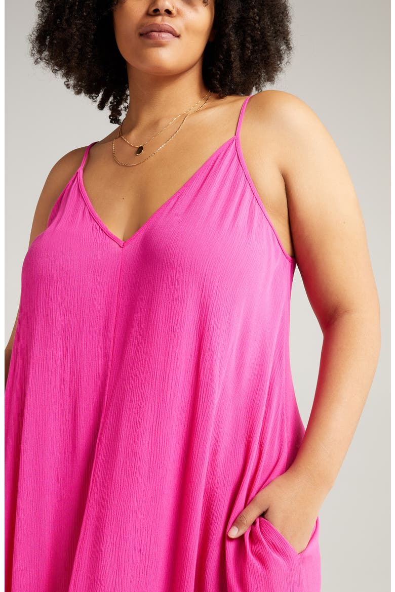Woven Favorite Slipdress, Alternate, color, PINK CABARET