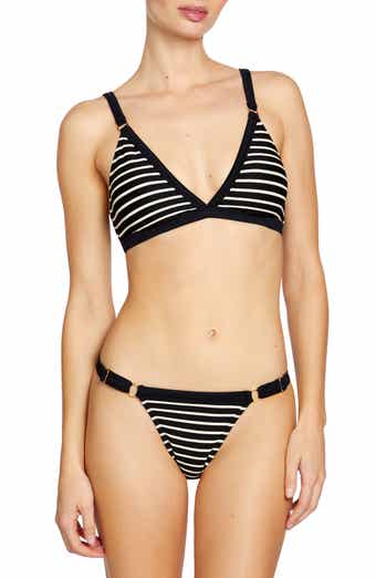 Robin Piccone Parker Stripe Rib Bikini Top
