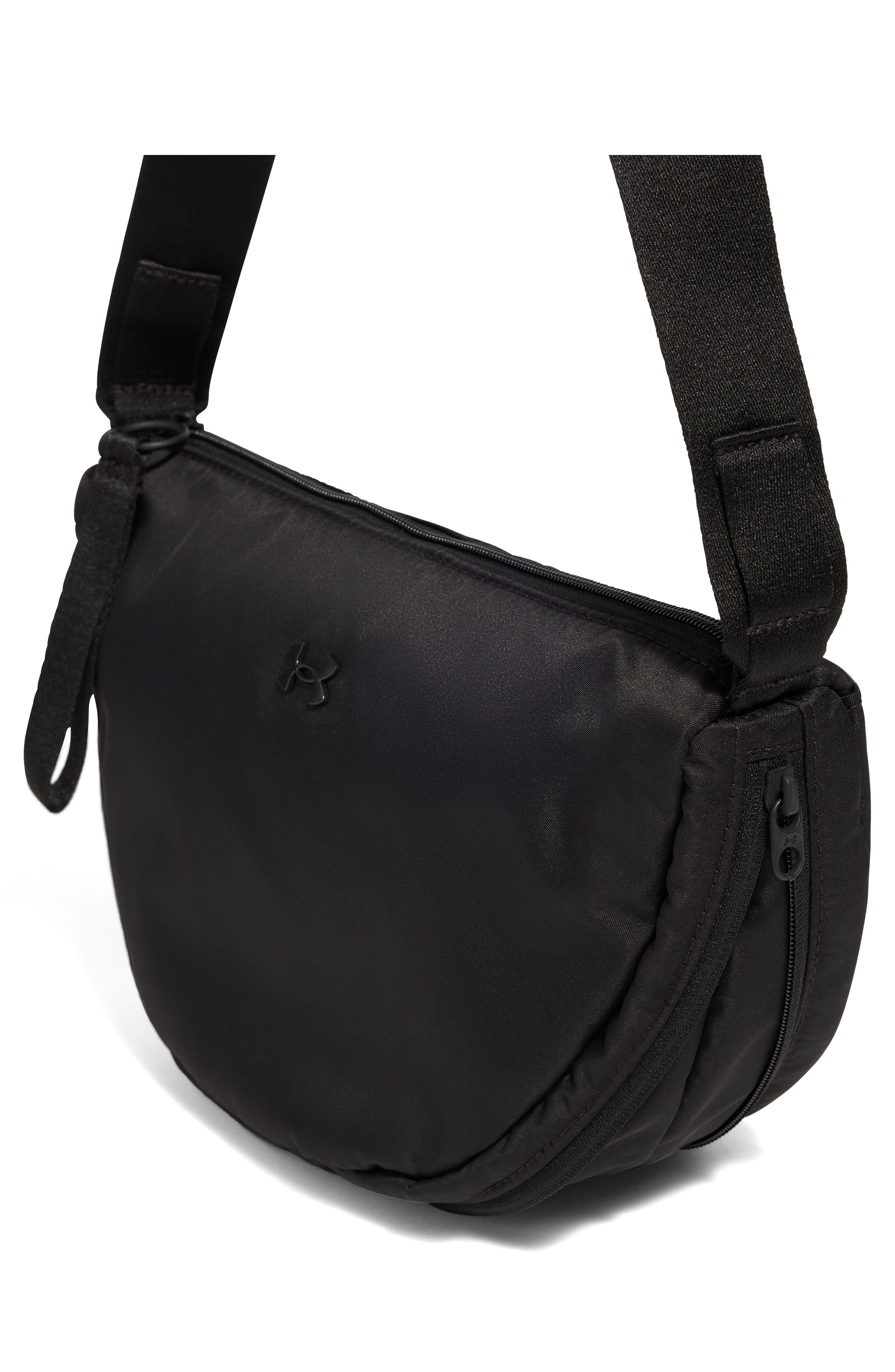 Under Armour Studio Water Resistant Shoulder Bag, Alternate, color, Black / Black / Black