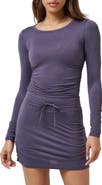 TravisMathew Skyline Ruched Jersey Long Sleeve T-Shirt