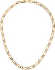 Luv AJ The Two-Tone Pavé Chain Necklace
