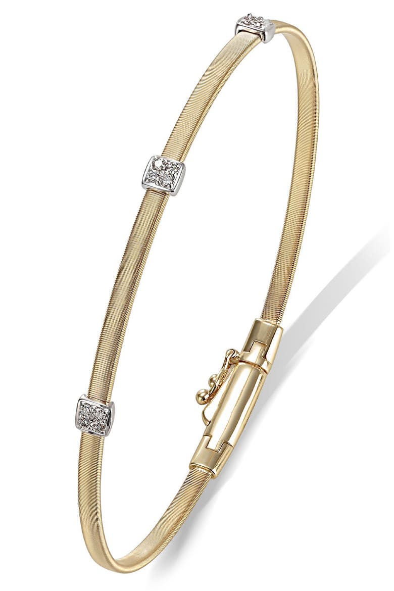 Masai Small Station Diamond Bracelet, Main, color, 18K YELLOW GOLD