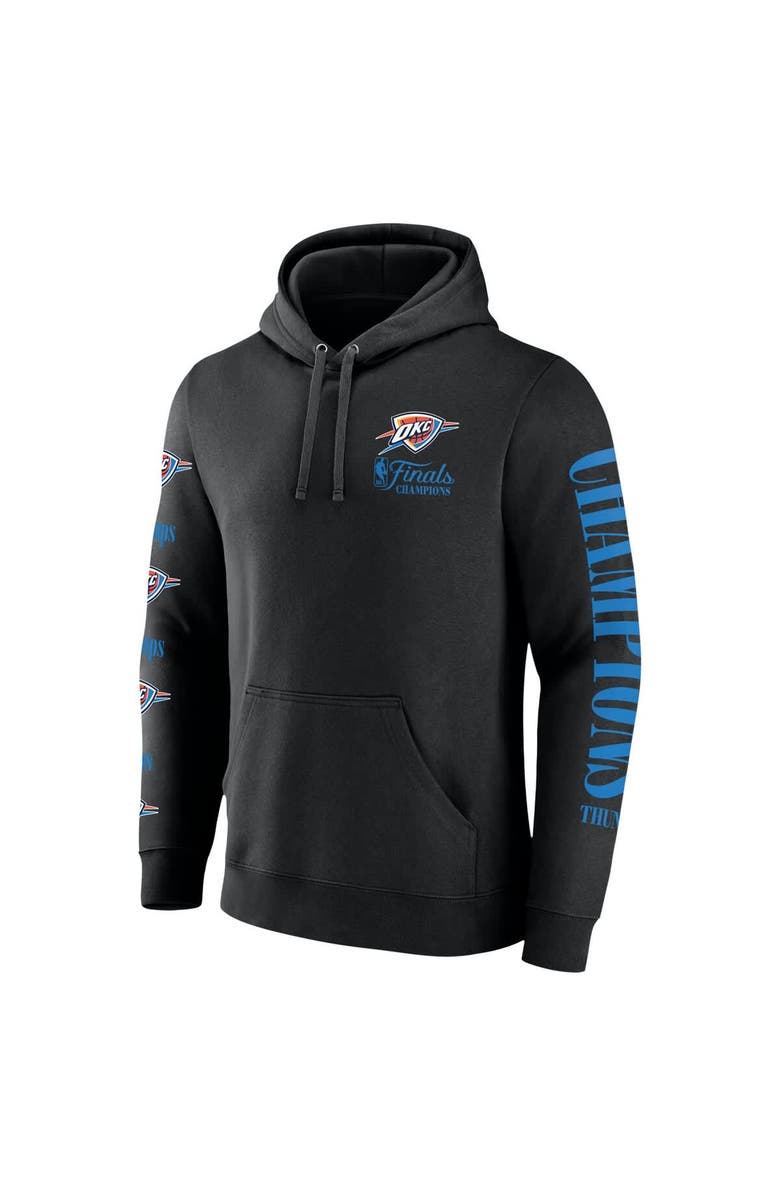 FANATICS Men's Fanatics  Black Oklahoma City Thunder 2025 NBA Finals Champions Open Shot Pullover Hoodie, Alternate, color, Black