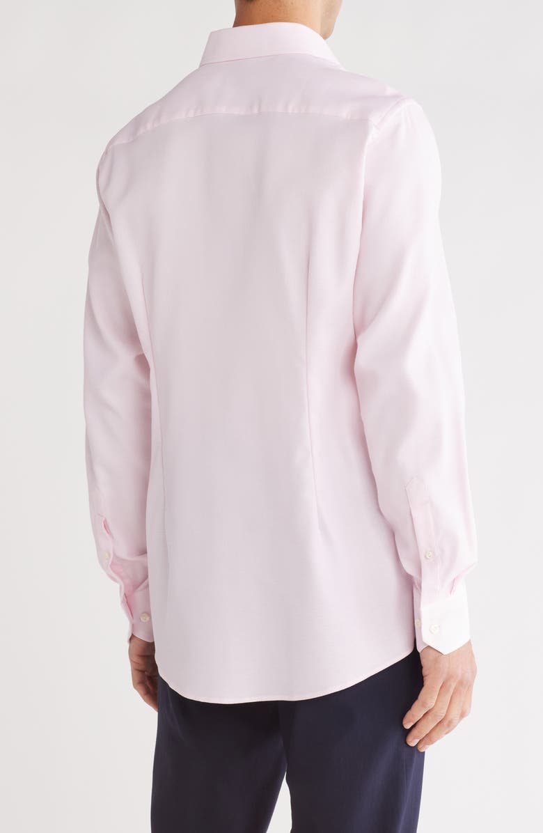 Eton Contemporary Fit Solid Dobby Stretch Cotton Dress Shirt, Alternate, color,