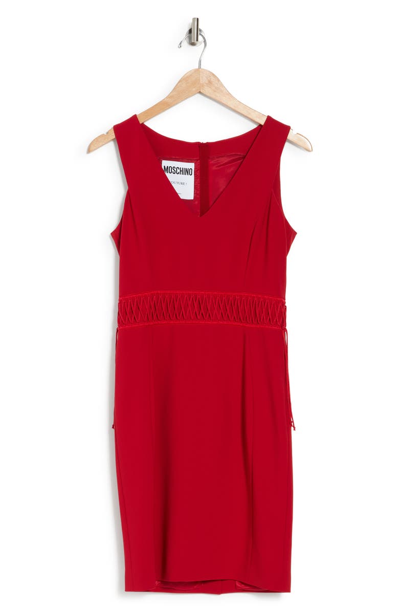 Moschino Laced Sleeveless Sheath Dress, Alternate, color,