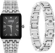 Jones New York Three-Hand Quartz Mesh Strap Watch & ID Bracelet Set