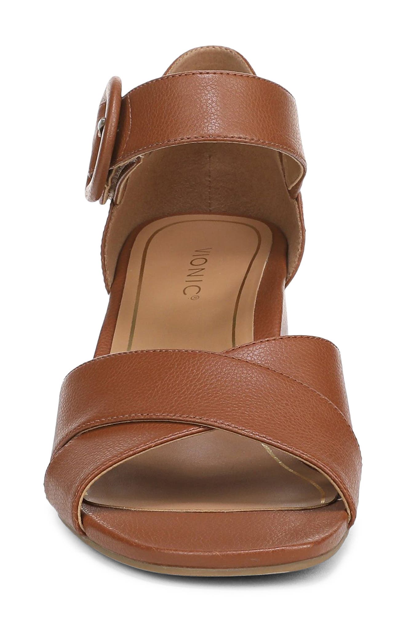 Soraya Heel Sandal, Alternate, color, TAN LEATHER