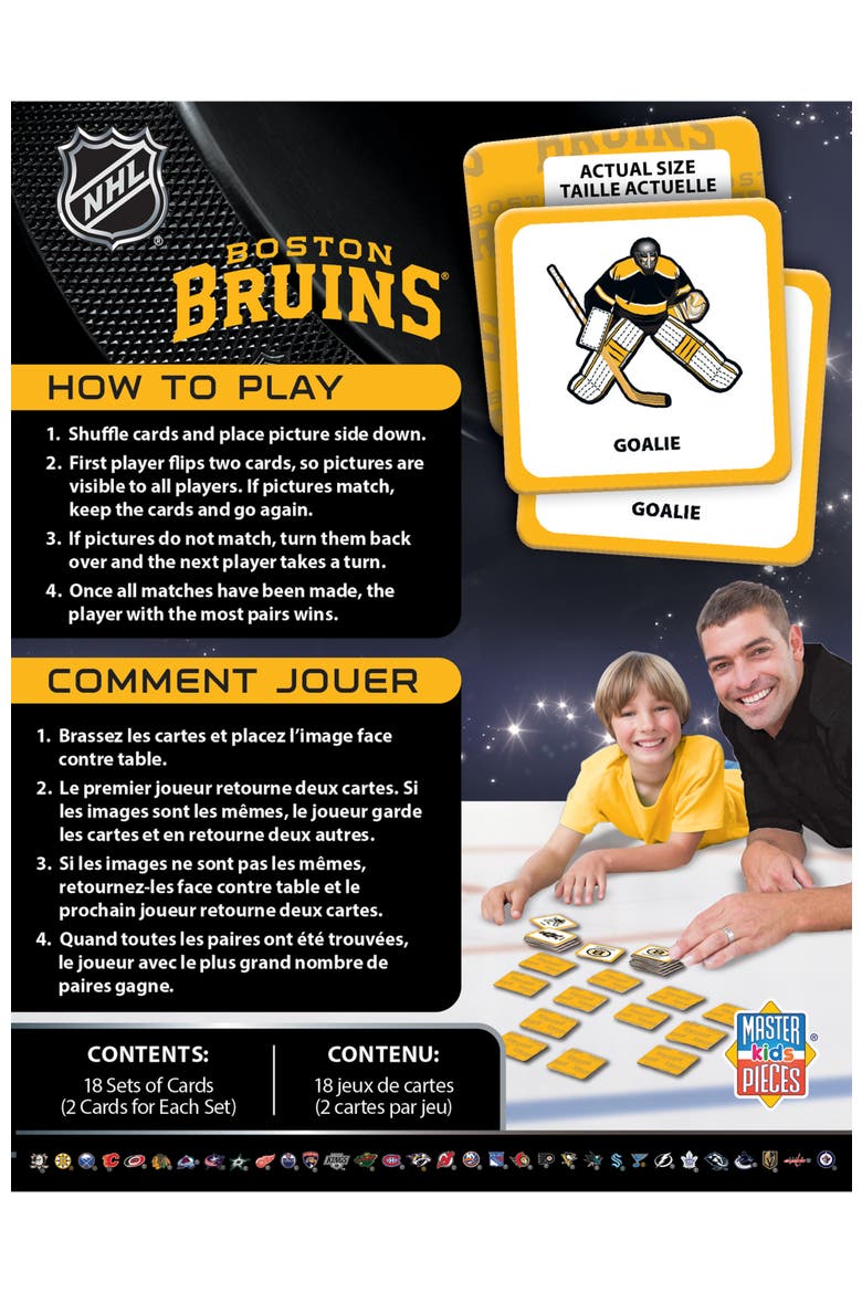 Boston Bruins Matching Game, Alternate, color, Multicolor