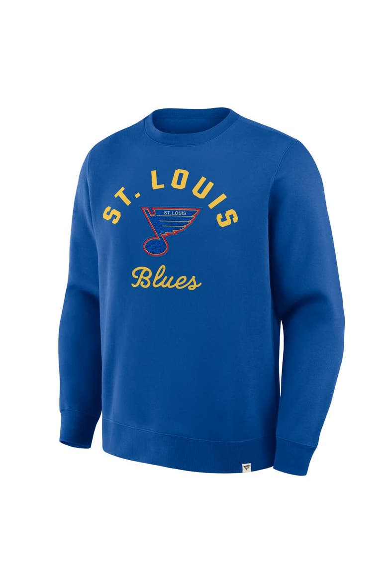 Men's Fanatics Blue St. Louis Blues Vintage Stickler Sweatshirt, Alternate, color, Blue