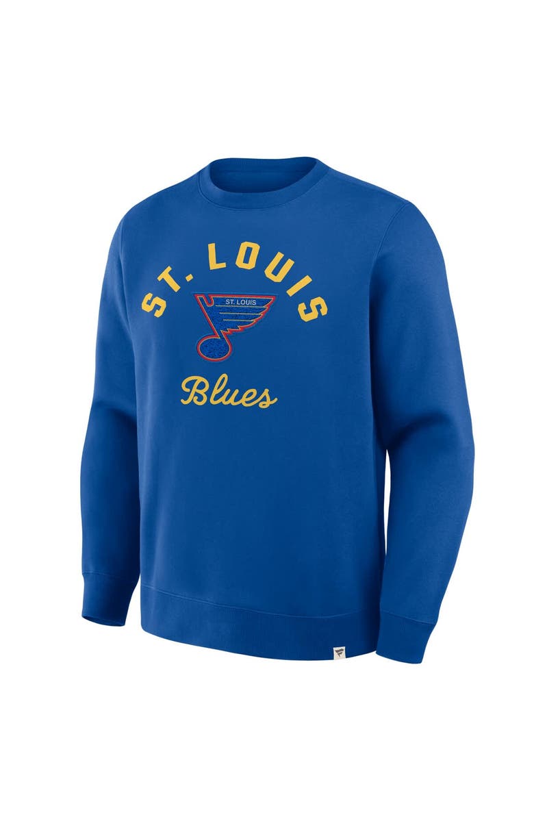 FANATICS Men
s Fanatics Blue St. Louis Blues Vintage Stickler Sweatshirt, Alternate, color, Blue