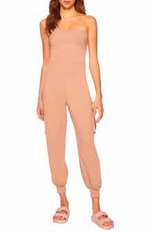 Susana Monaco Strapless Cargo Jumpsuit