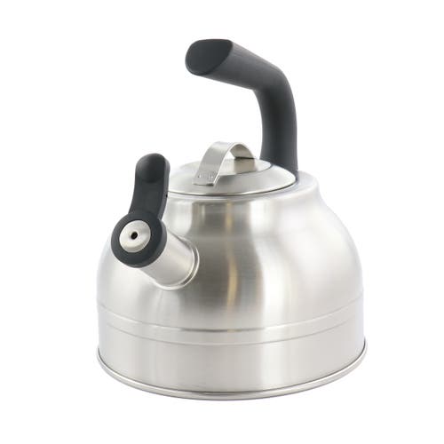 Kenmore 2.3 Quart Stainless Steel Whistling Tea Kettle In Silver