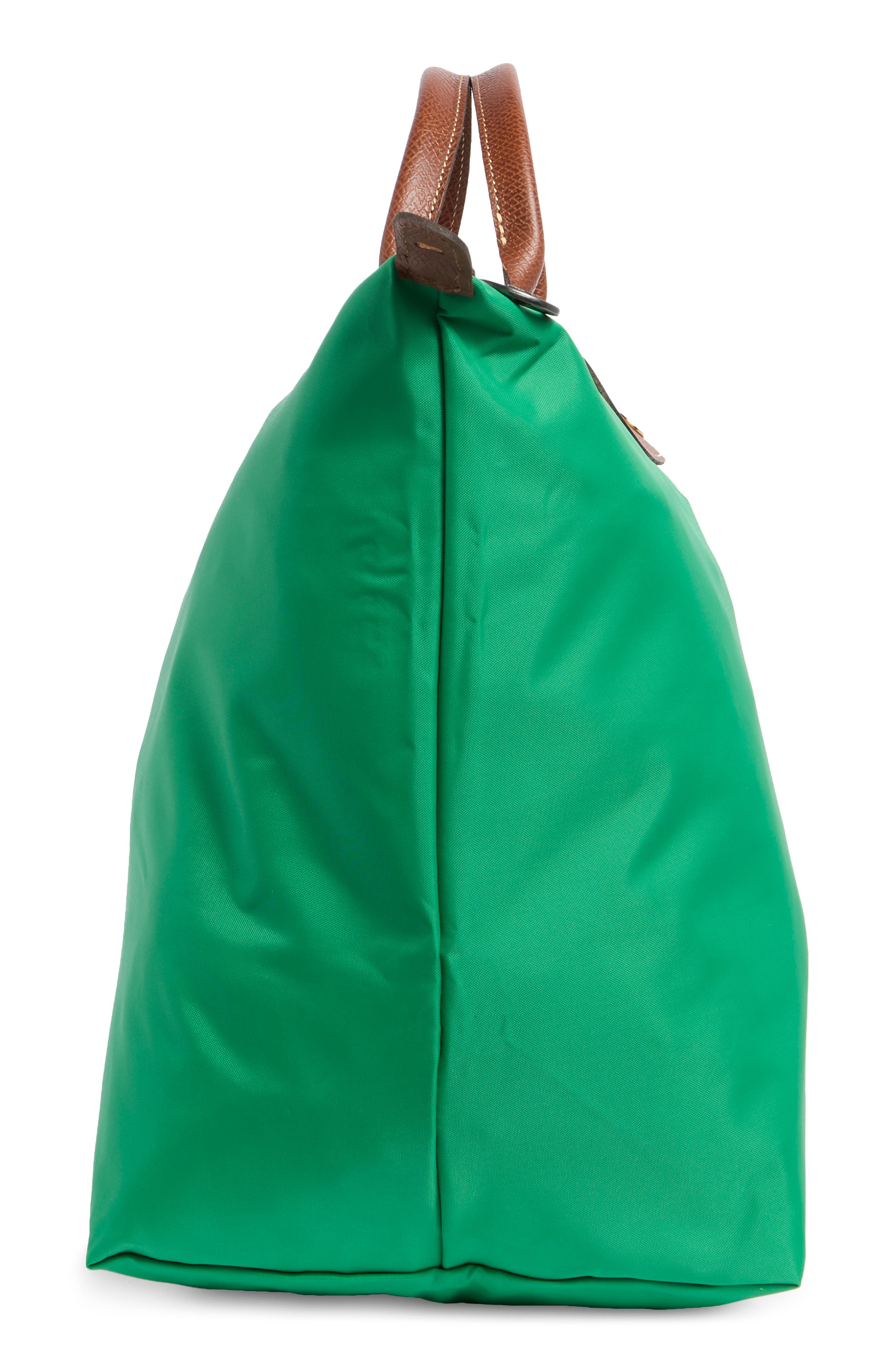 Longchamp Large Travel Duffle Bag, Alternate, color, Green