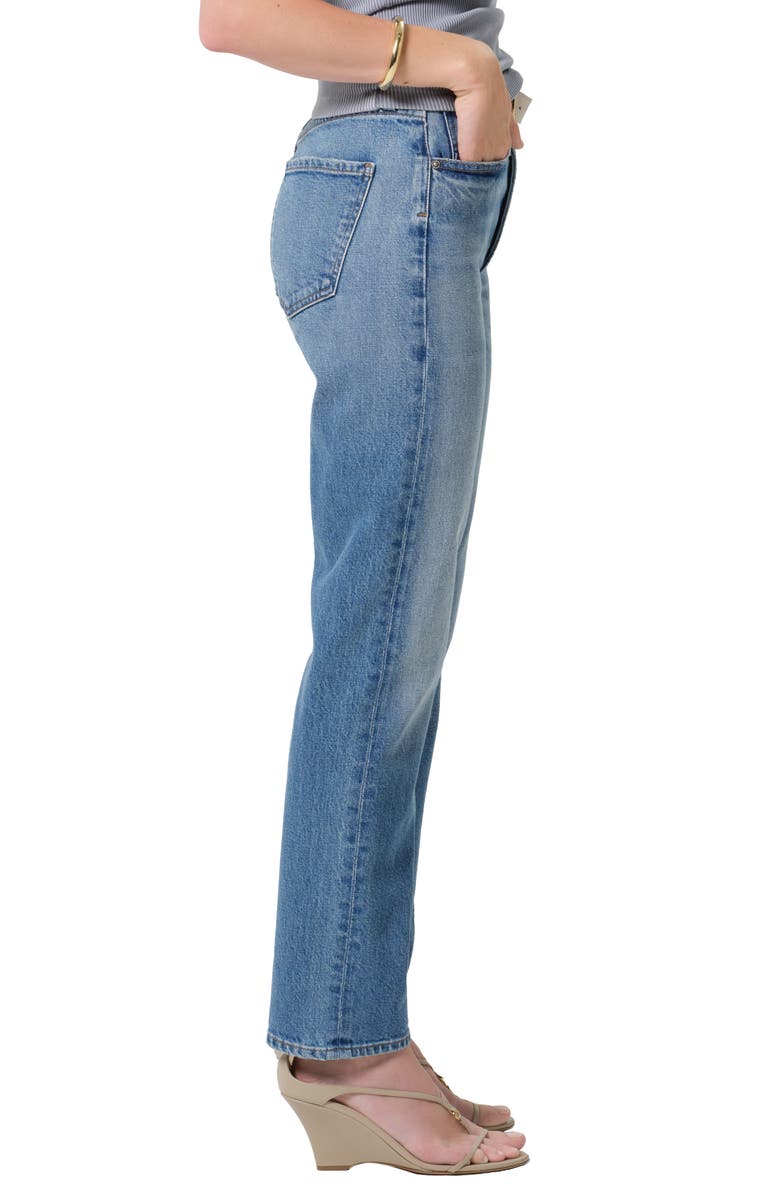 Citizens of Humanity Blaine High Waist Ankle Straight Leg Jeans, Alternate, color, Alma Indigo