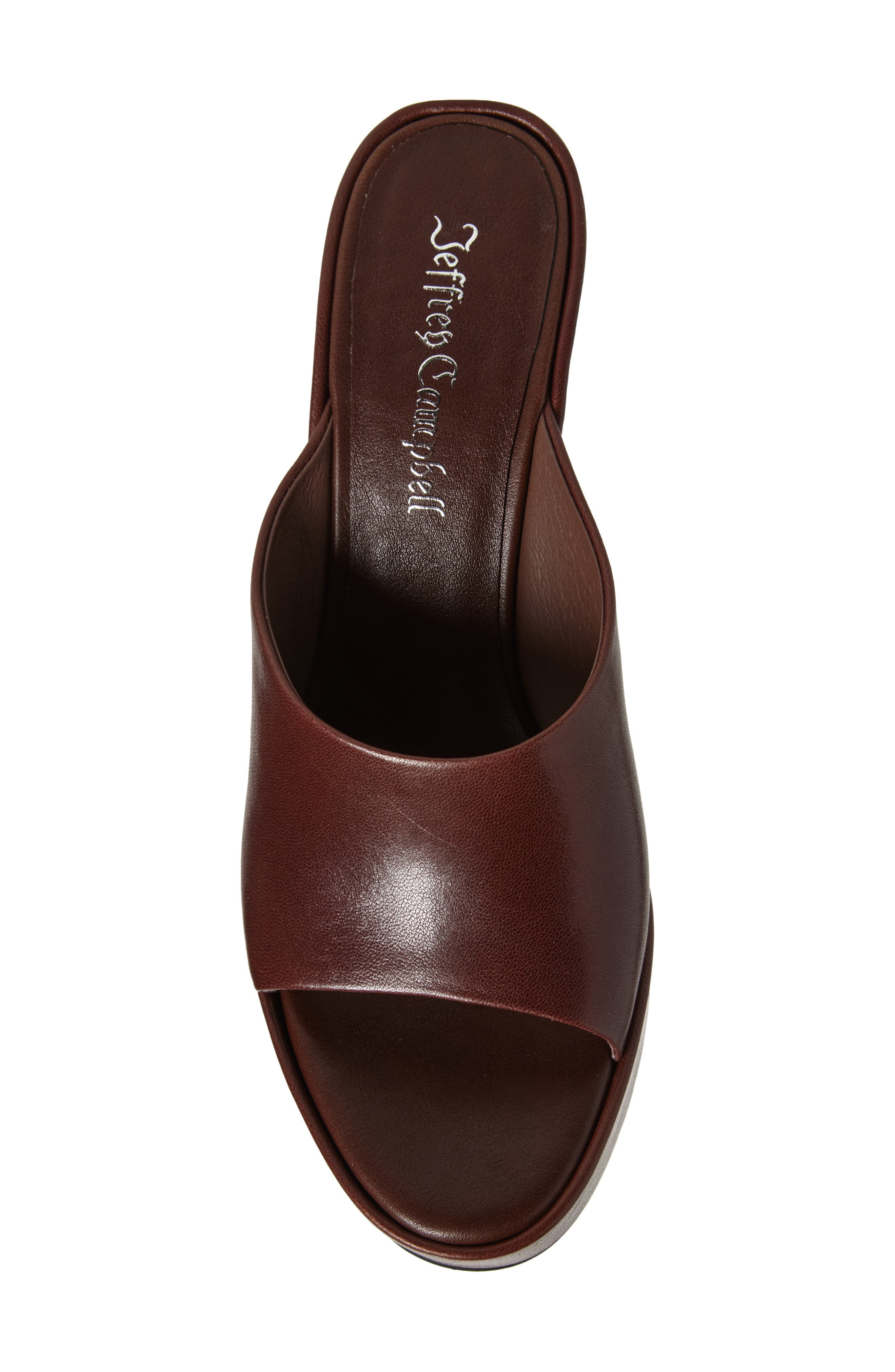 Jeffrey Campbell Enriched Platform Slide Sandal, Alternate, color, Brown