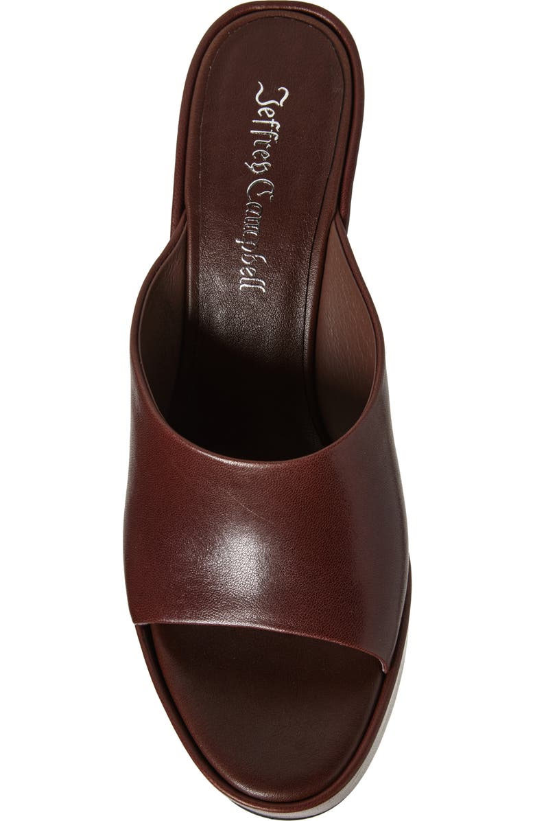 Jeffrey Campbell Enriched Platform Slide Sandal, Alternate, color, Brown