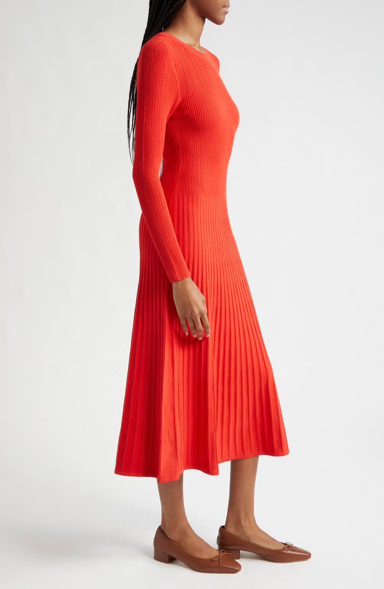 Veronica Beard Nami Long Sleeve Sweater Dress, Alternate, color,