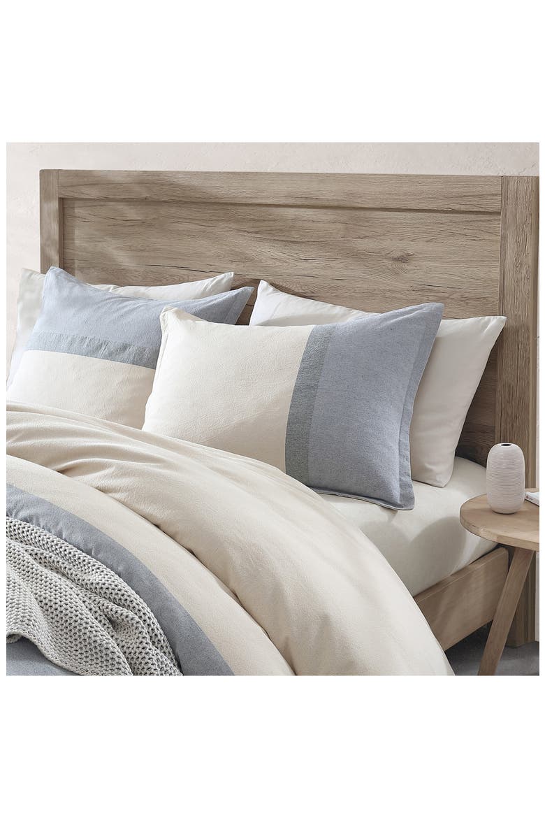 Colorblock Comforter & Shams Set, Alternate, color, BLUE