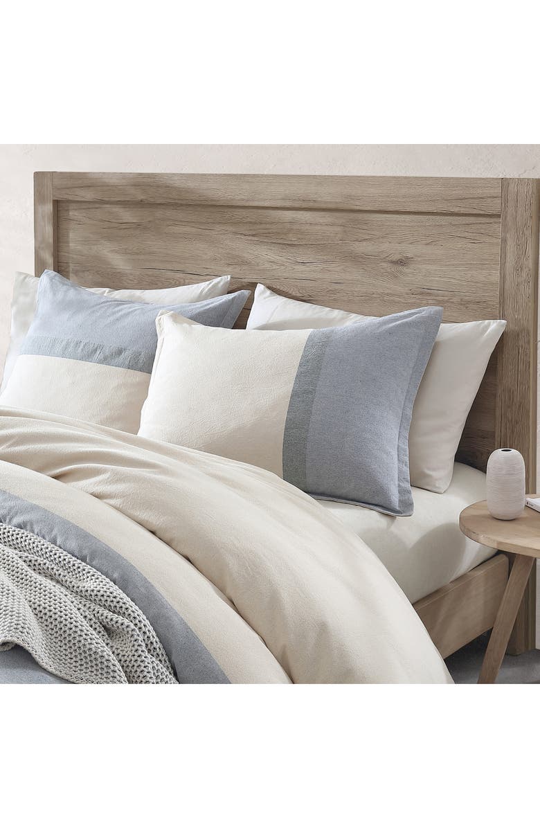 DKNY Pure Colorblock Comforter & Shams Set, Alternate, color, Blue