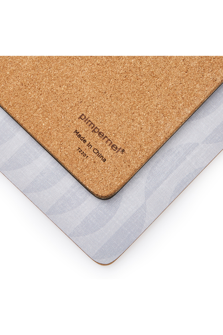 Eclipse Set of 4 Cork Back Placemats, Alternate, color, Grey