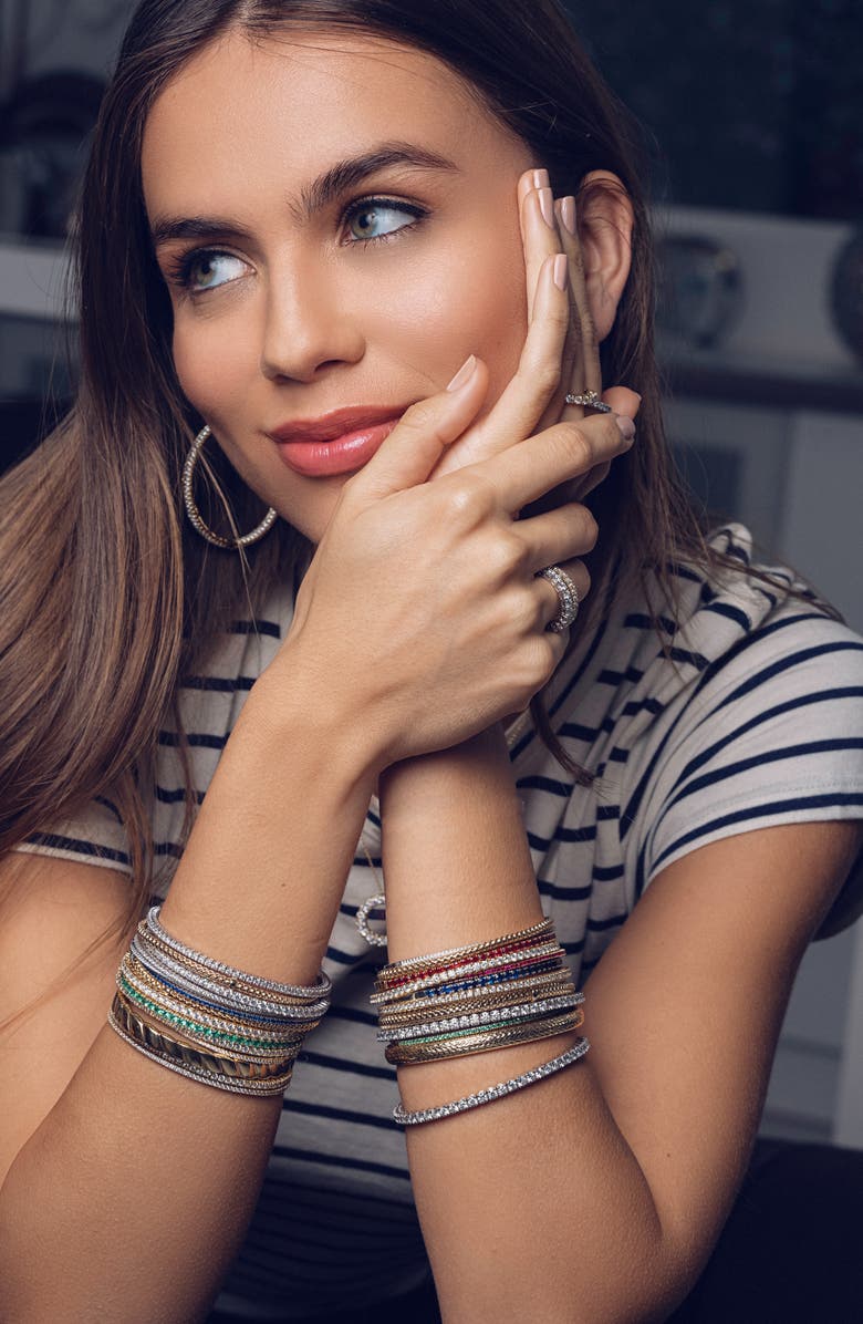 Bony Levy El Mar Stretch Tennis Bracelet, Alternate, color, 18K Yellow Gold