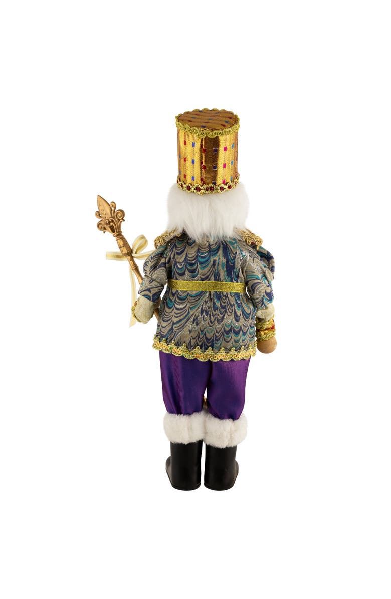 Northlight Nutcracker with Jeweled Scepter Christmas Figure - 16", Alternate, color, Gold