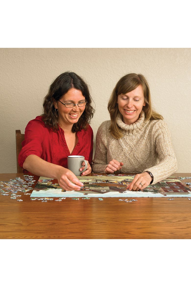 The Curve In The Square 1000 Piece Puzzle, Alternate, color, Multicolored