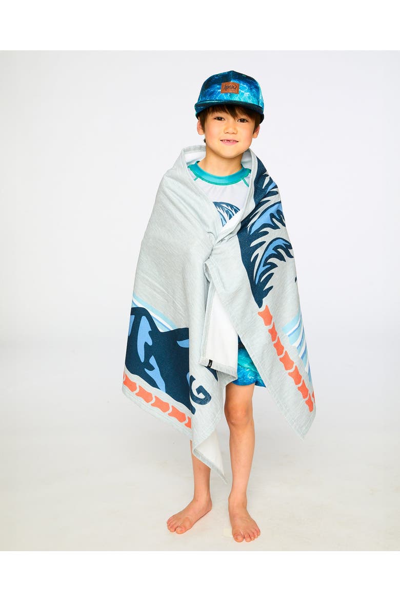 Graphic Beach Towel, Alternate, color, Gray