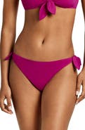 Lauren Ralph Lauren Side Tie Scoop Hipster Bikini Bottoms