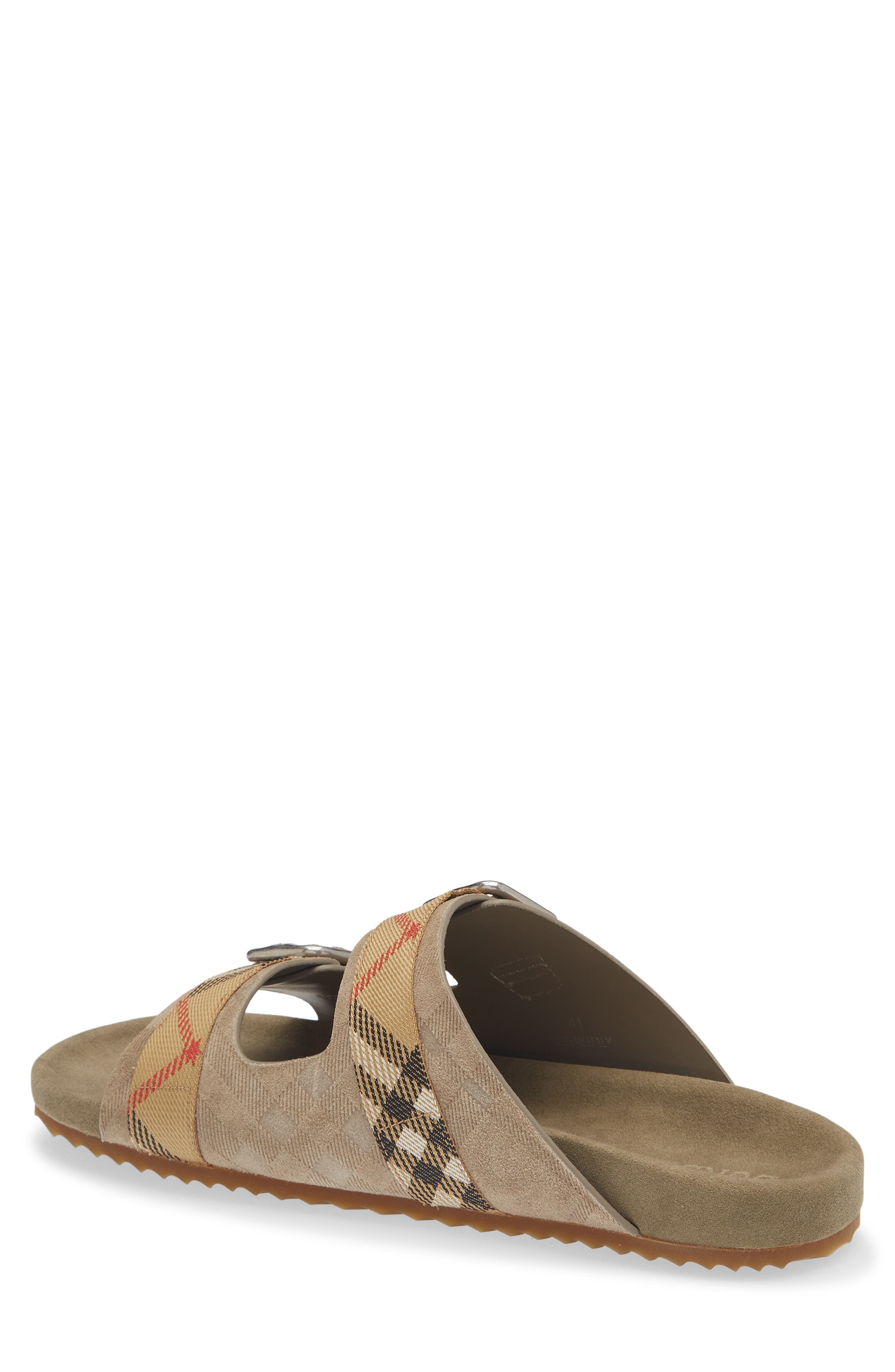 Burberry Urchin Slide Sandal, Alternate, color, Sparrow Beige