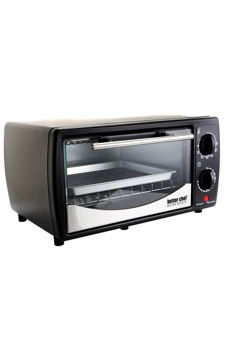 9 Liter Stainless Steel Toaster Oven and Broiler, Alternate, color, Black