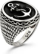 Yield of Men Men's Anchor Signet Ring