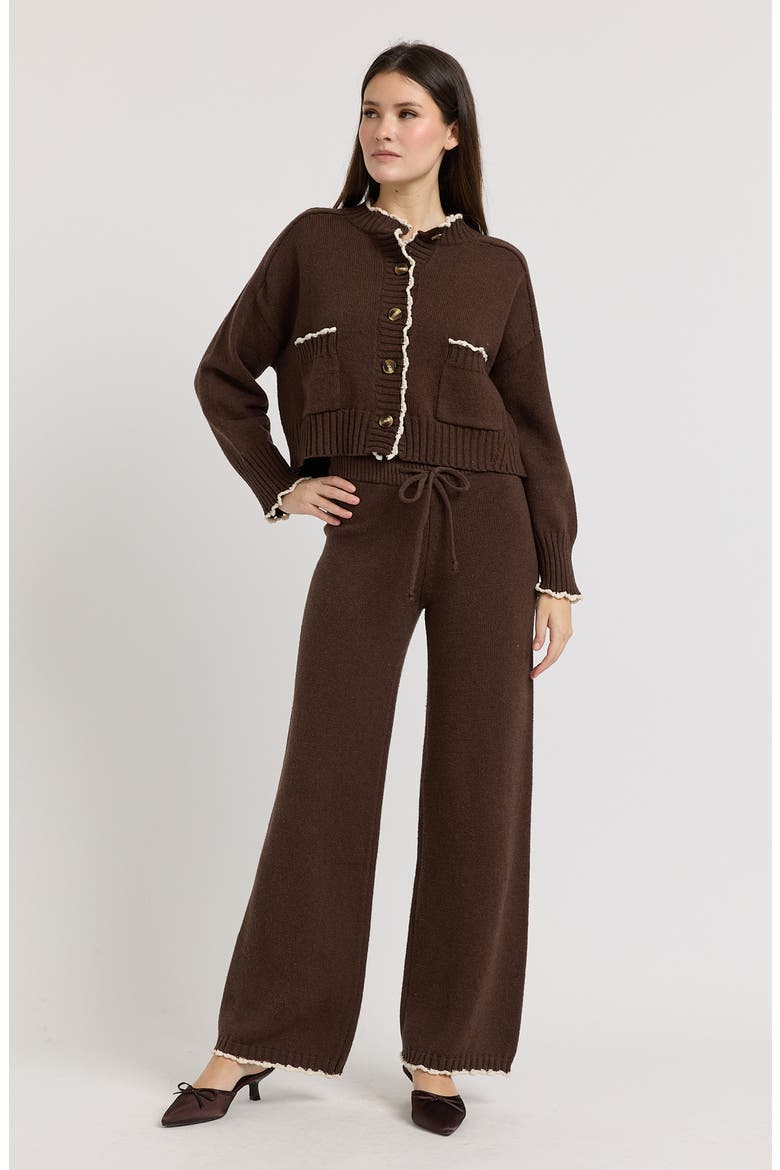 Victoria Cardigan, Alternate, color, BROWN
