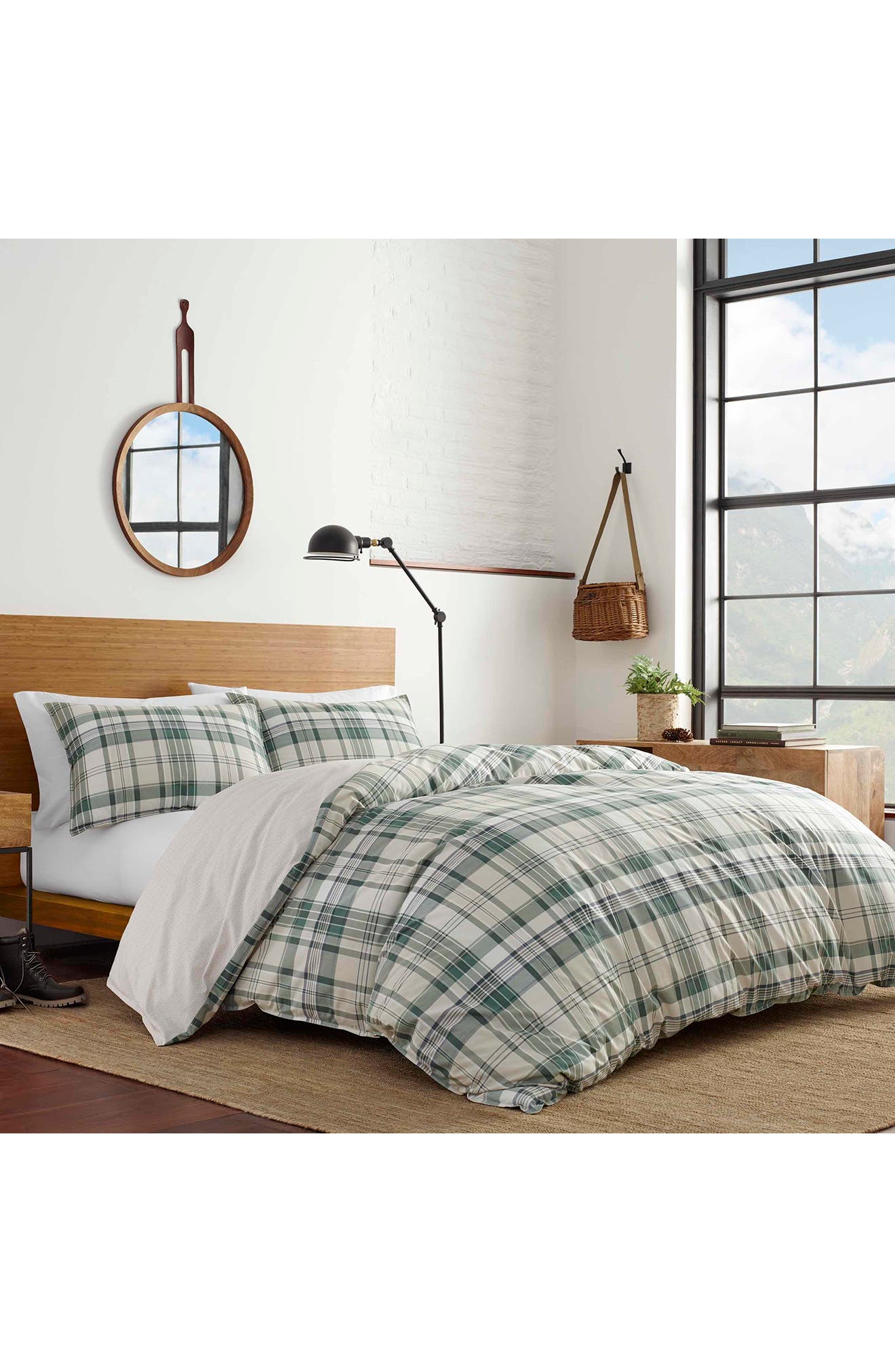 Eddie Bauer Timbers Plaid Open Duvet Set