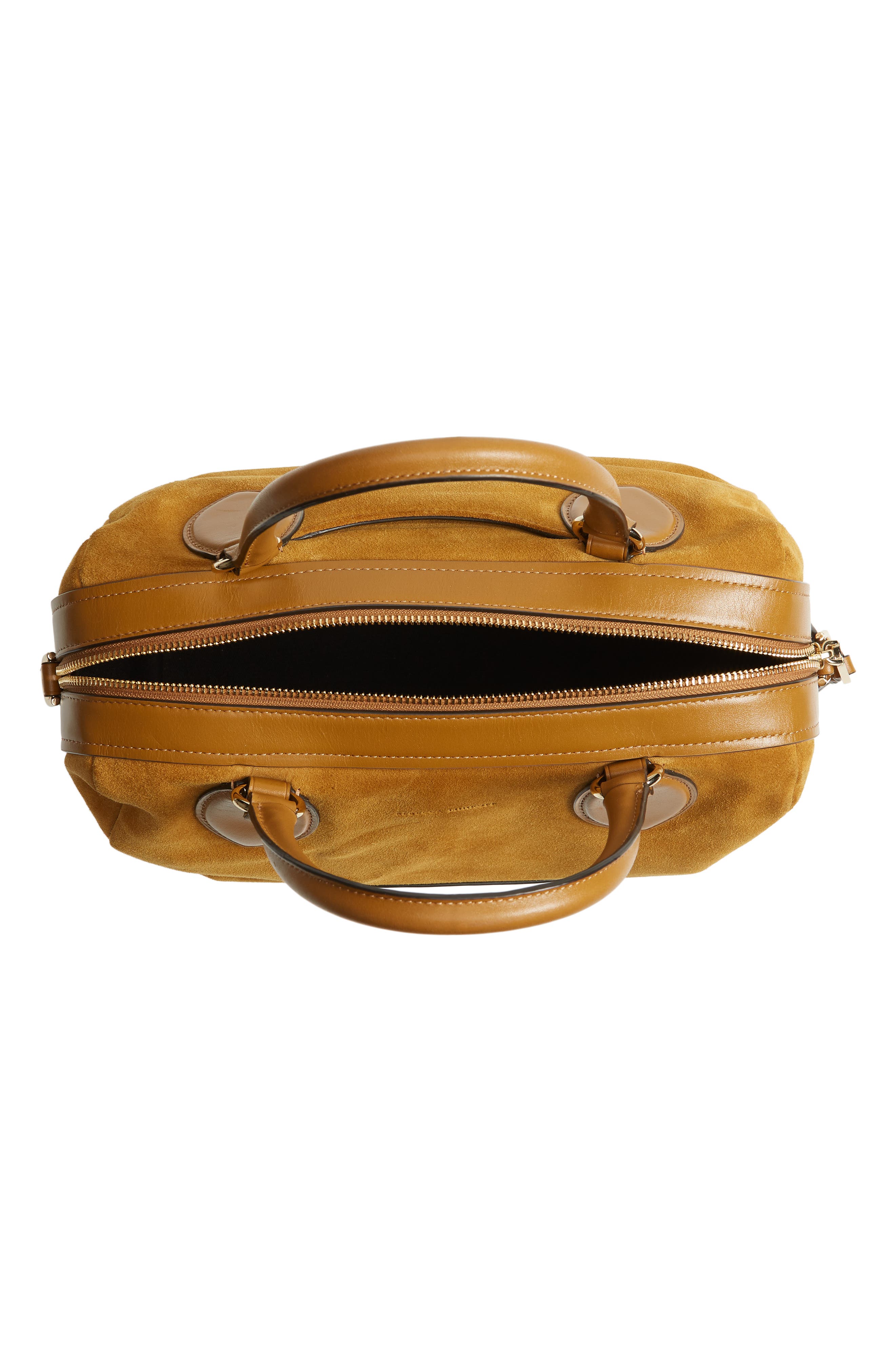 Pippa Suede Duffle Bag, Alternate, color, NUTMEG