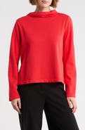Eileen Fisher Funnel Neck Organic Cotton Top