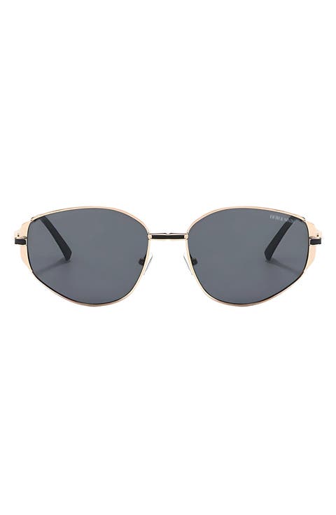Chase 62mm Polarized Round Sunglasses