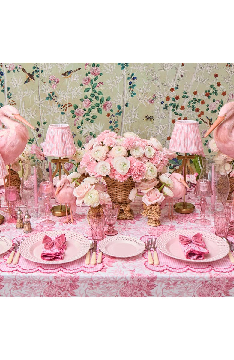 Mrs. Alice Pink Charlotte Gingham Napkins, Alternate, color, Pink