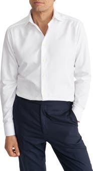 Eton Slim Fit Herringbone Cotton Shirt